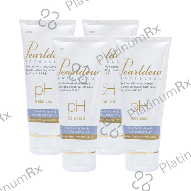 Pearldew Face Scrub (100gm Each) 4 Tubes