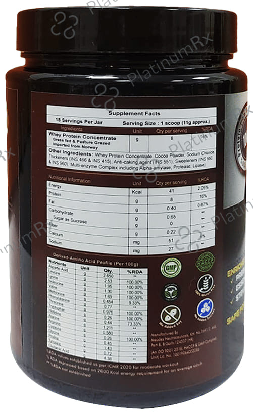 Core Pro Whey Protein Chocolate Flavour Powder 200gm