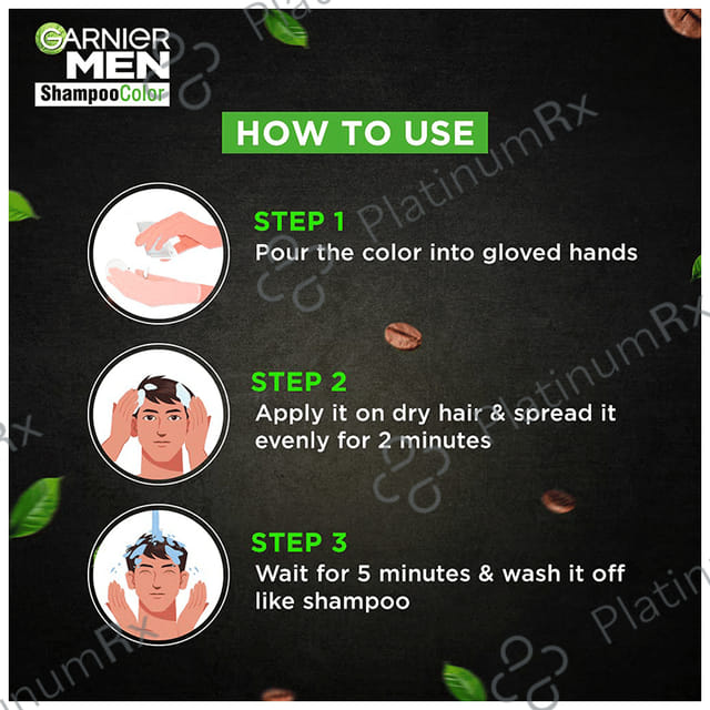 Garnier Men Shampoo Color 3.16 Burgundy