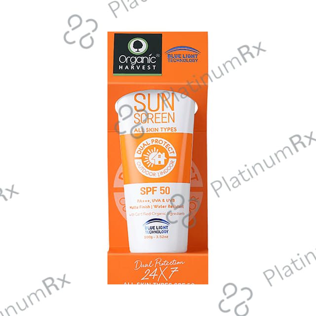 Organic Harvest SPF 50 Sunscreen Cream 100gm