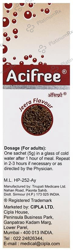ACI Free Jeera Flavour Sachet 5gm