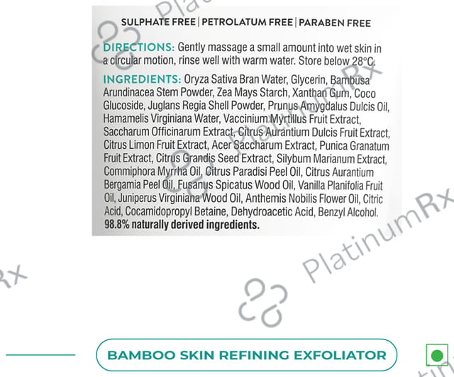 Swisse Skincare Bamboo Skin Refining Exfoliator