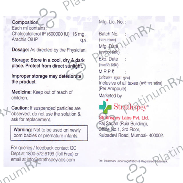 Vitasource D3 600000IU Injection