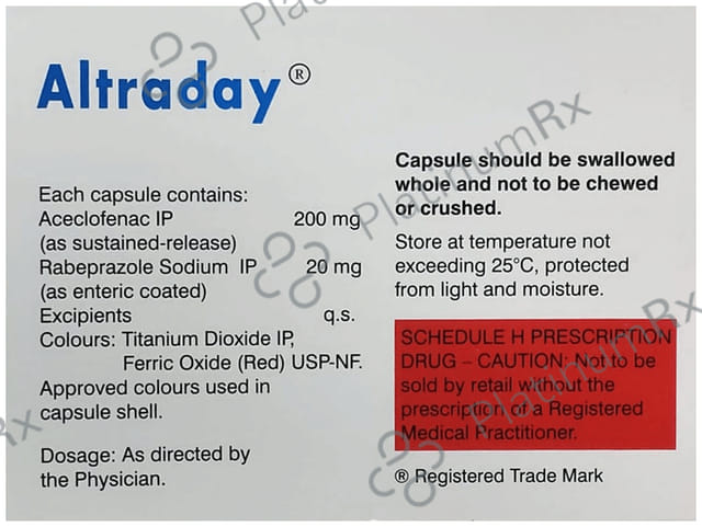 Altraday 200/20mg Capsule SR 15s