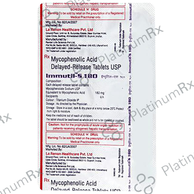 Immutil-S 180 Tablet DR