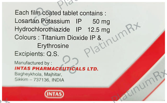Losartas HT 50/12.5mg Tablet 15s
