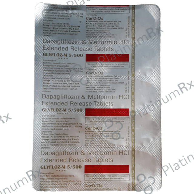 Glyfloz-M 5mg/500mg Tablet ER