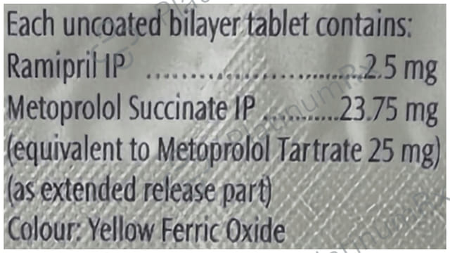 Cardace Meto 25/2.5mg Tablet 10s