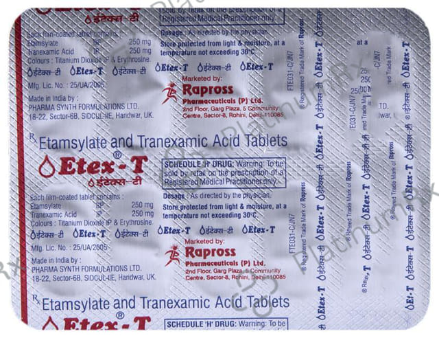 Etex T 250/250mg Tablet 10s