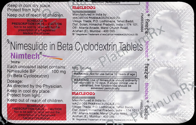 Nimtech 100mg Tablet