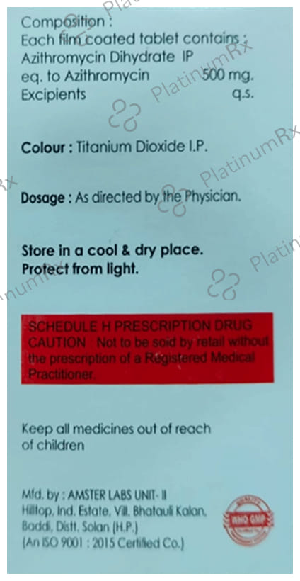 Zithroset 500mg Tablet