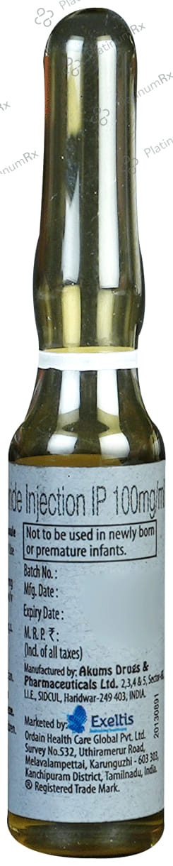Thiamin 100mg Injection 1*2ml