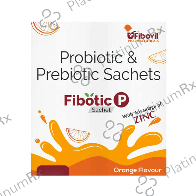 Fibotic P Sachet Orange Flavour 1gm