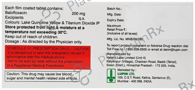 B Cin 200mg Tablet 10s