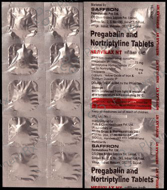 Nervilax NT 75mg/10mg Tablet