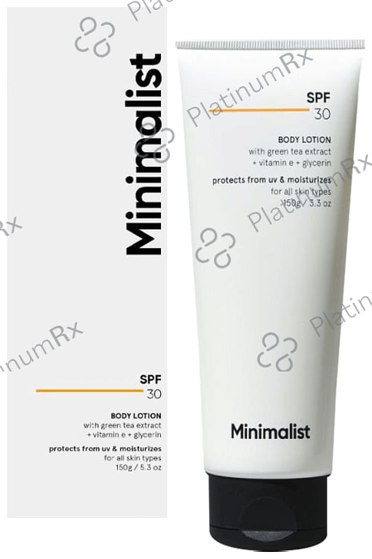 Minimalist SPF 30 Body Lotion - Protects from UV Damage