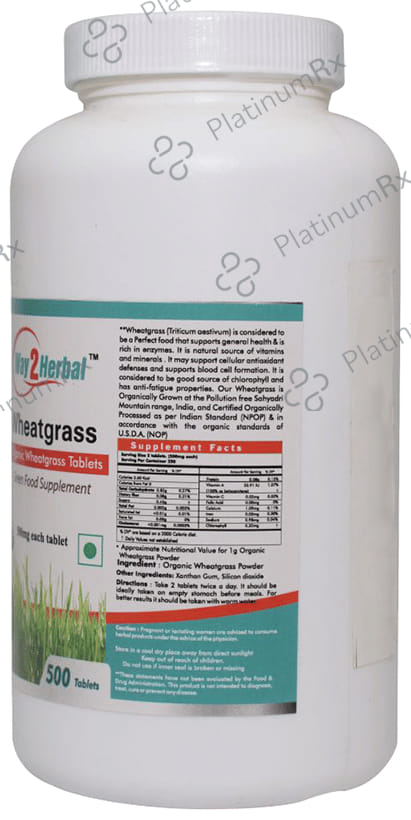Way2Herbal Wheatgrass Tablet 500 tablets