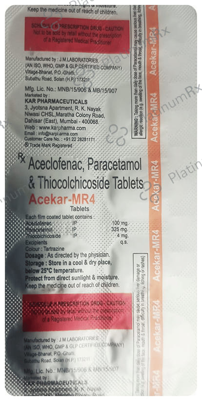 Acekar MR 4mg Tablet 10s