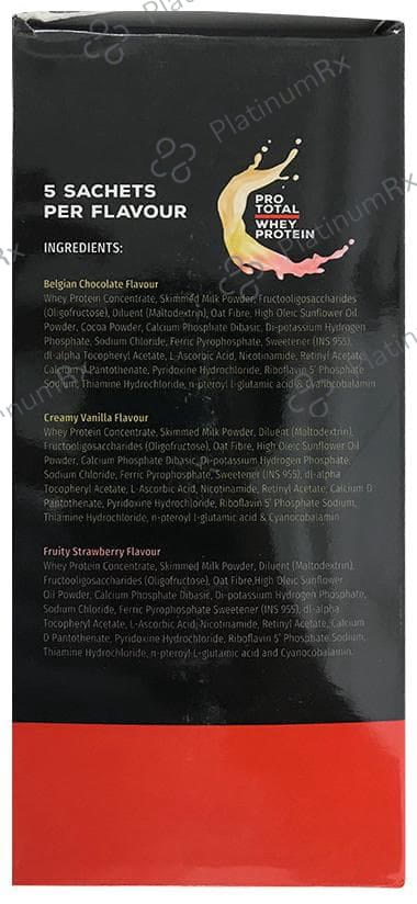 Prototal Whey Protein Strawberry Flavour Powder 15s