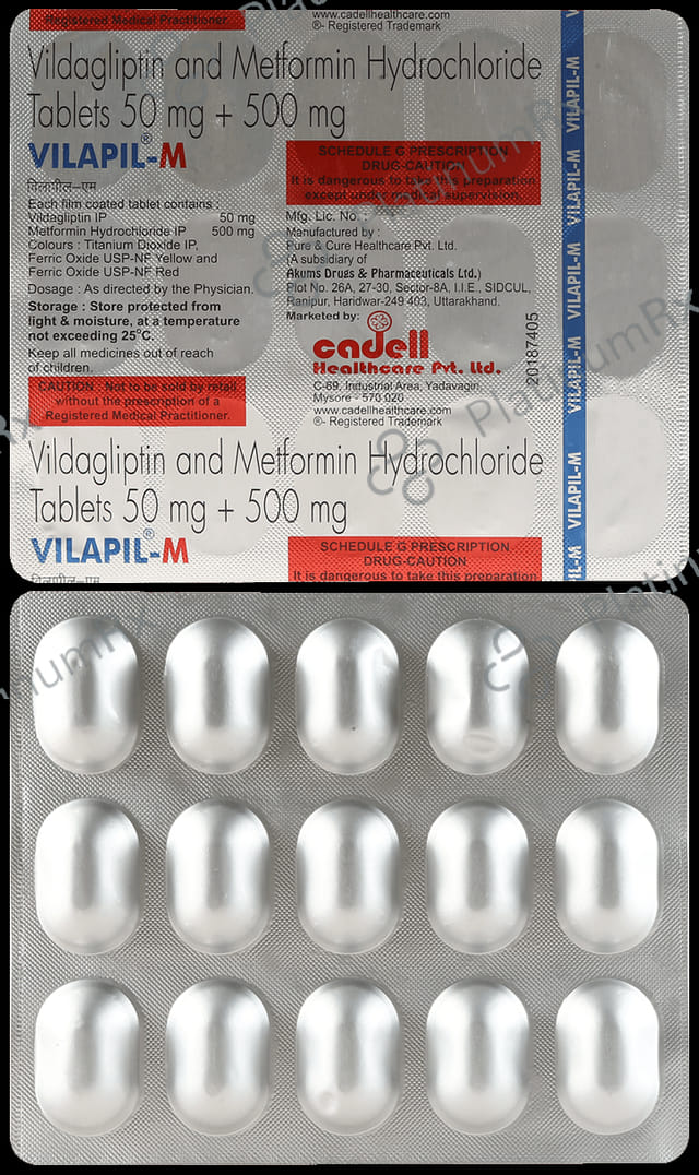 Vilapil M 500/50mg Tablet 15s
