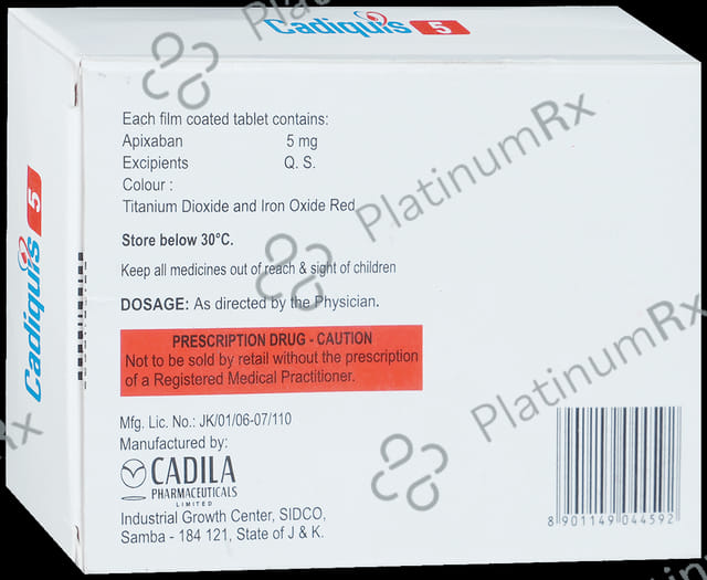 Cadiquis 5mg Tablet 10s