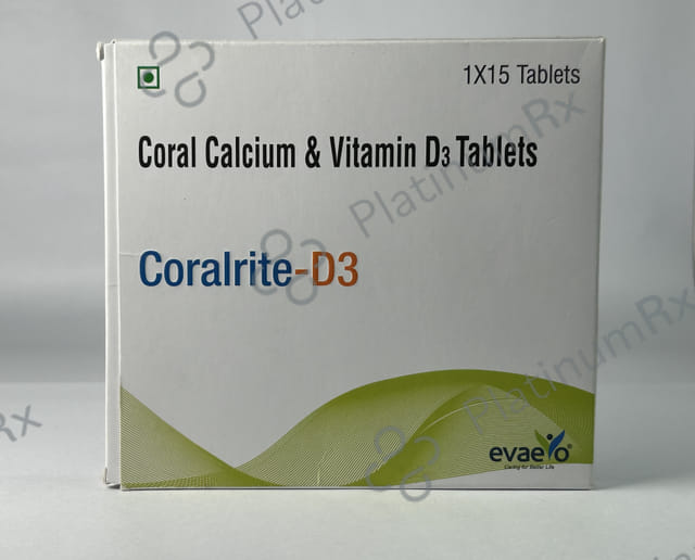Coralrite D3 500mg/400IU Tablet 15s