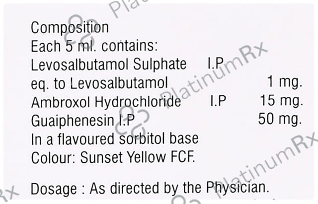 Corecof LS 15/50/1.25mg Syrup 100ml