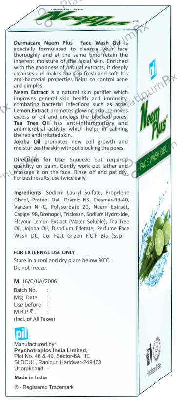 PIL Neem Plus Face Wash Gel