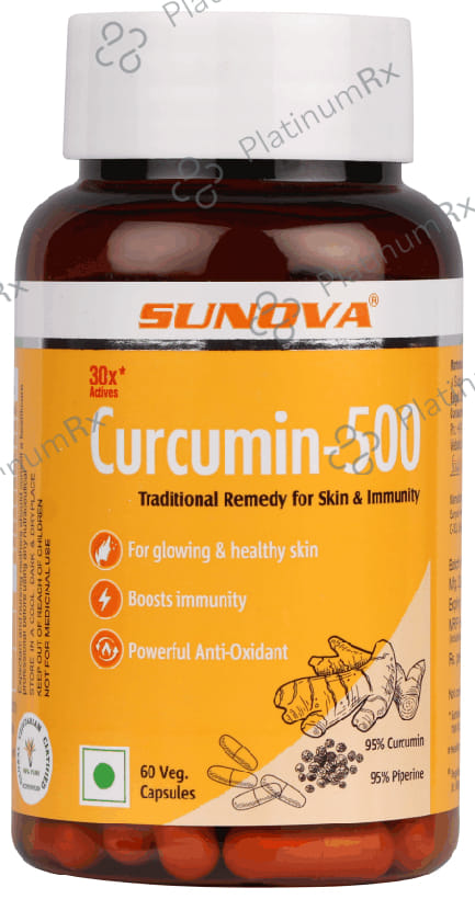 Sunova Curcumin 500 Veg. Capsule