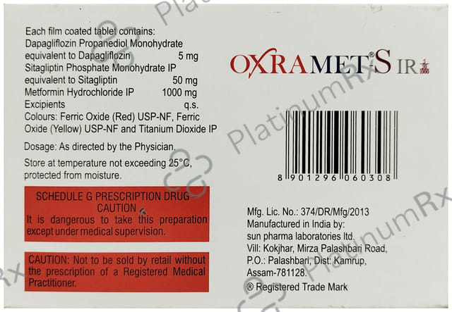 Oxramet S 5/1000/50mg Tablet IR 7s