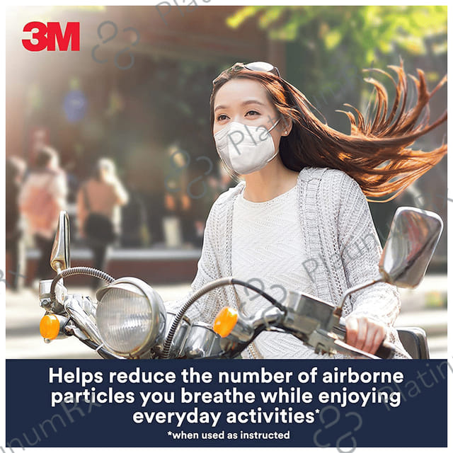 3M KN95 9513 Particulate Respirator Mask Adult White 5 masks