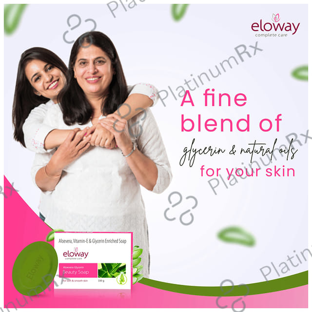 Eloway Aloevera Glycerin Beauty Soap 100gm