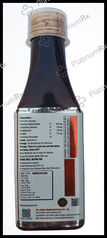 Cufcross-A Syrup Sugar Free