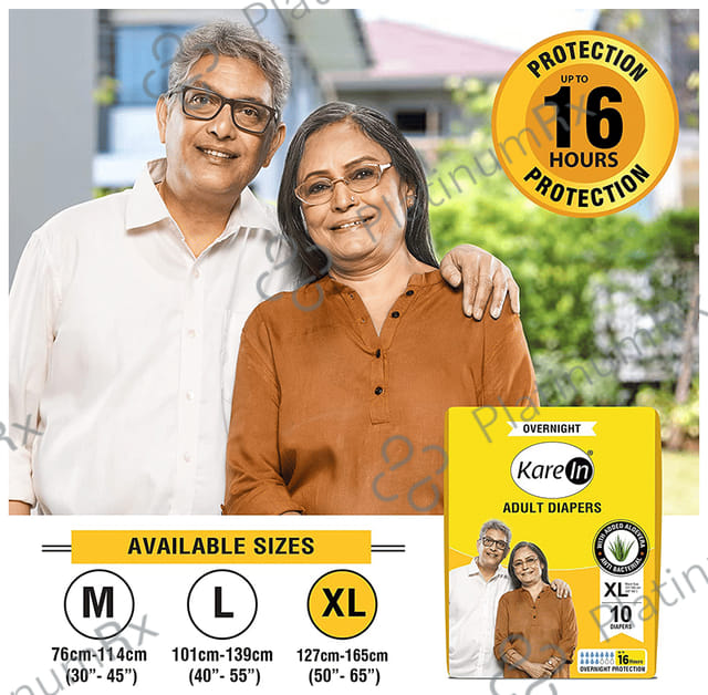 Kare In Overnight Adult Diaper XL 10s