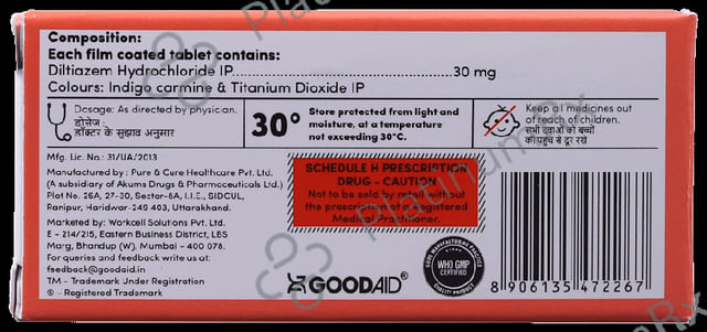 Diltiaid 30 Tablet