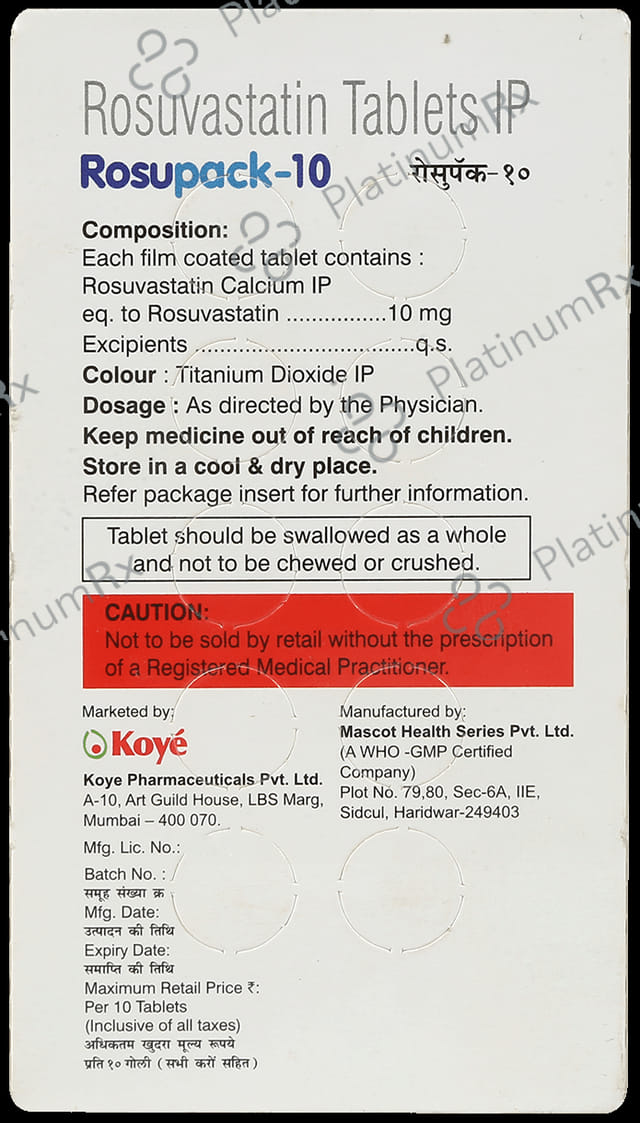 Rosupack 10 Tablet 30 Tablet