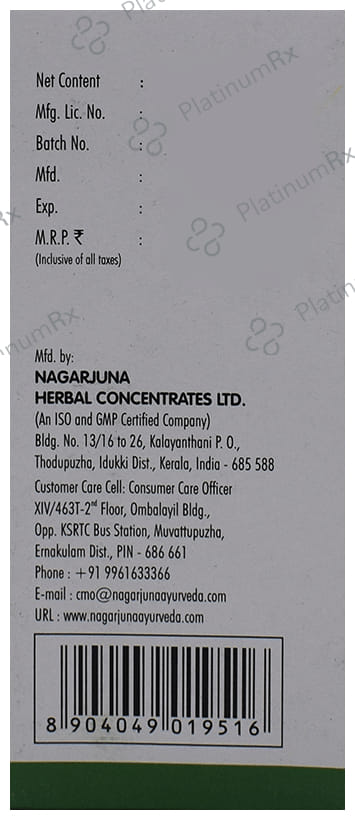 Nagarjuna Padolakadurohinyadi Kashayam Tablet