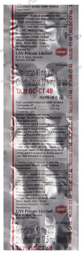 Tazloc CT 40/12.5mg Tablet 10s