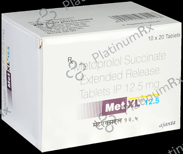 Met XL ER 12.5mg Tablet 20s