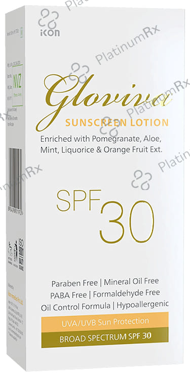 Gloviva SPF 30 Sunscreen Lotion 2x50ml
