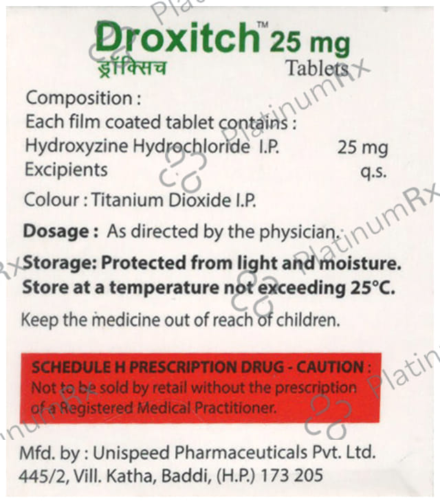 Droxitch 25mg Tablet