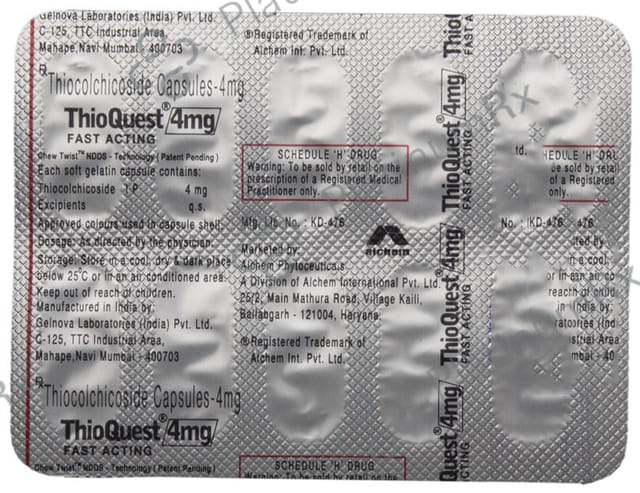 Thioquest 4mg Fast Acting Capsule