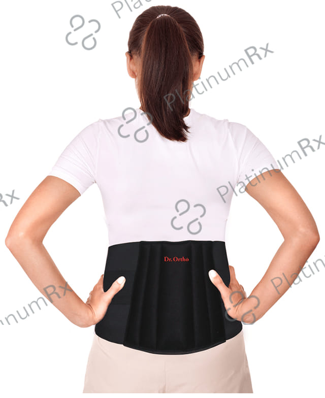 Dr Ortho Lumbo Sacral Support Belt XL Black
