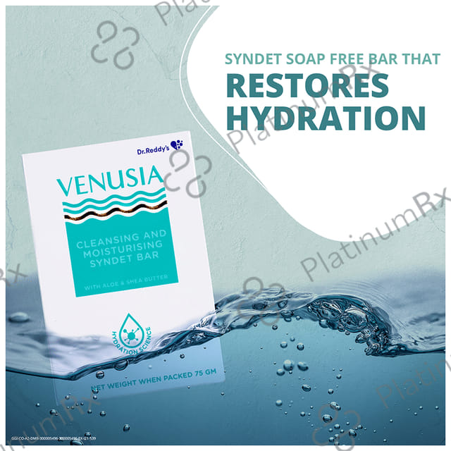 Venusia Cleansing & Moisturising Syndet Bar 75gm