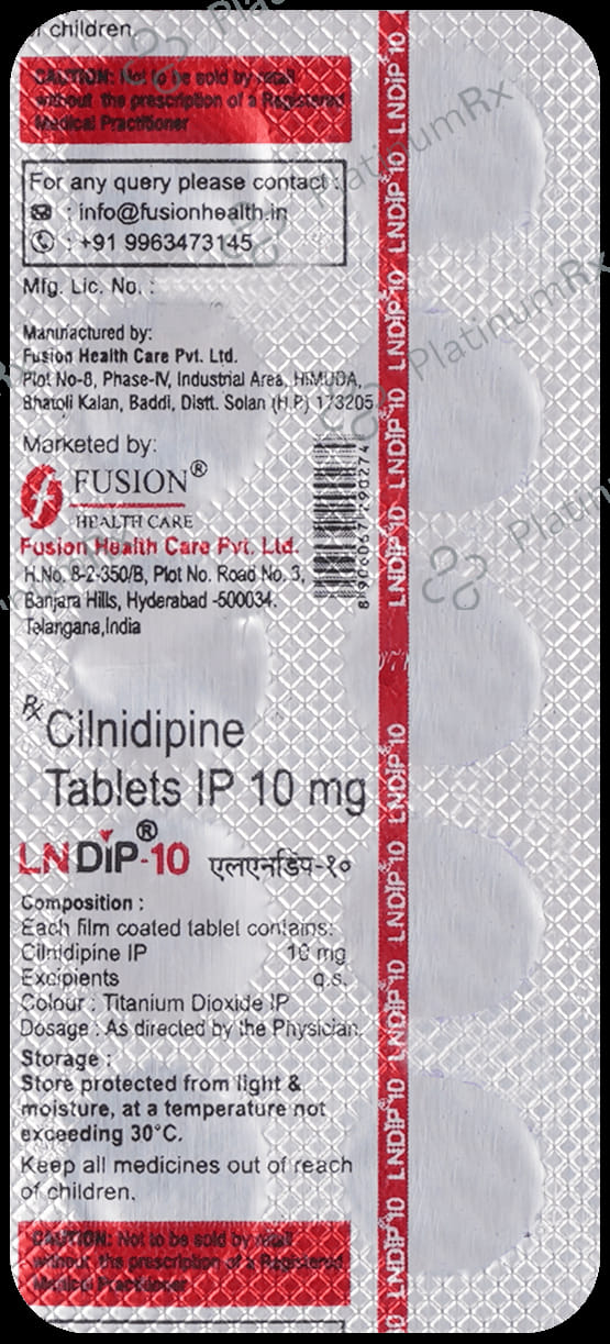 Lndip 10mg Tablet 10s