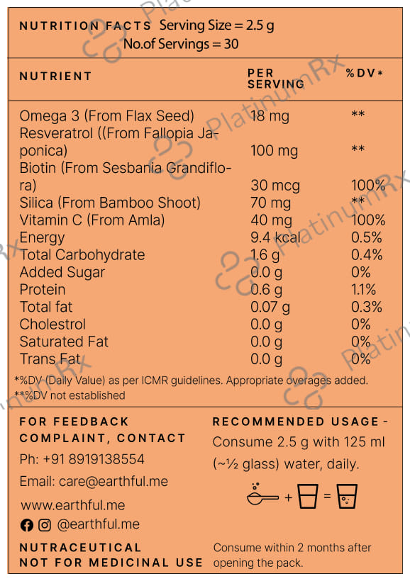 Earthful Skin Boost Collagen + Omega 3 + Resveratrol