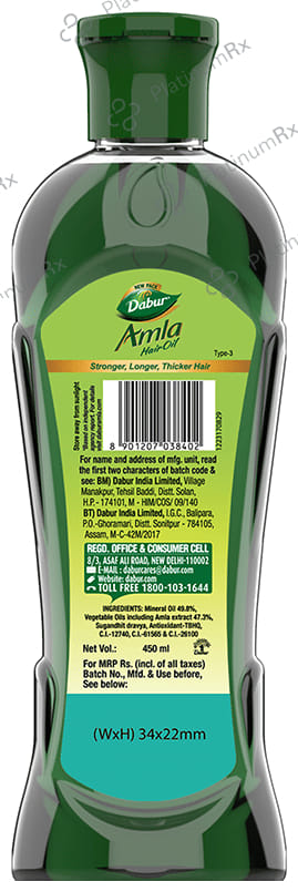 Dabur Amla Hair Oil 450ml