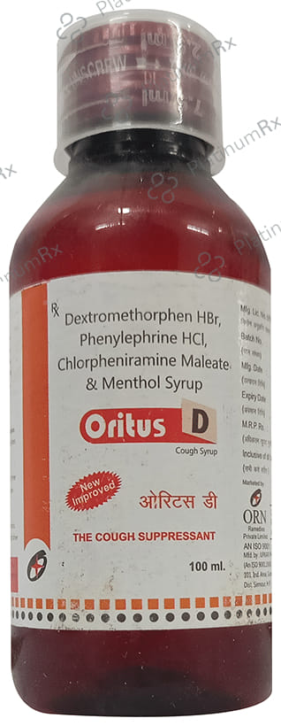 Oritus D Syrup New Improved 100ml
