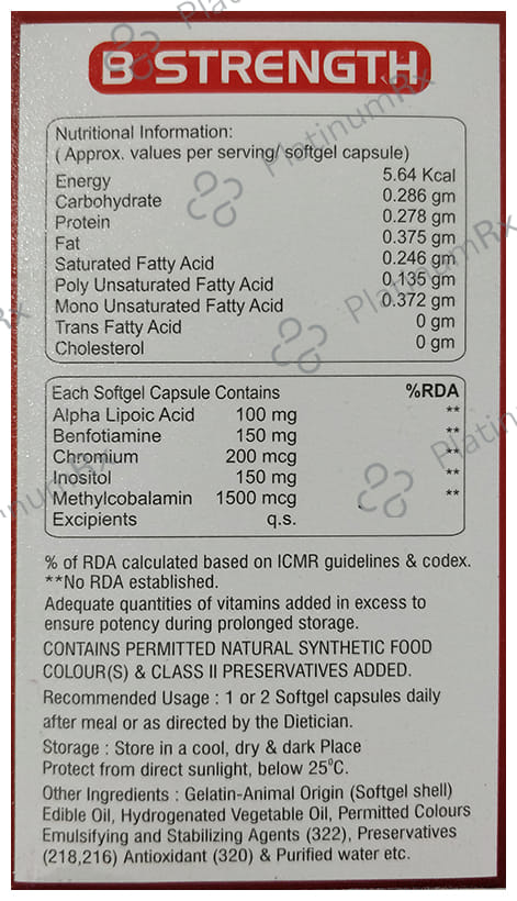 B Strength Softgel Capsule 10s