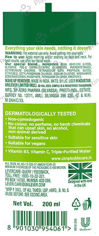 Simple Miscellar Cleansing Water